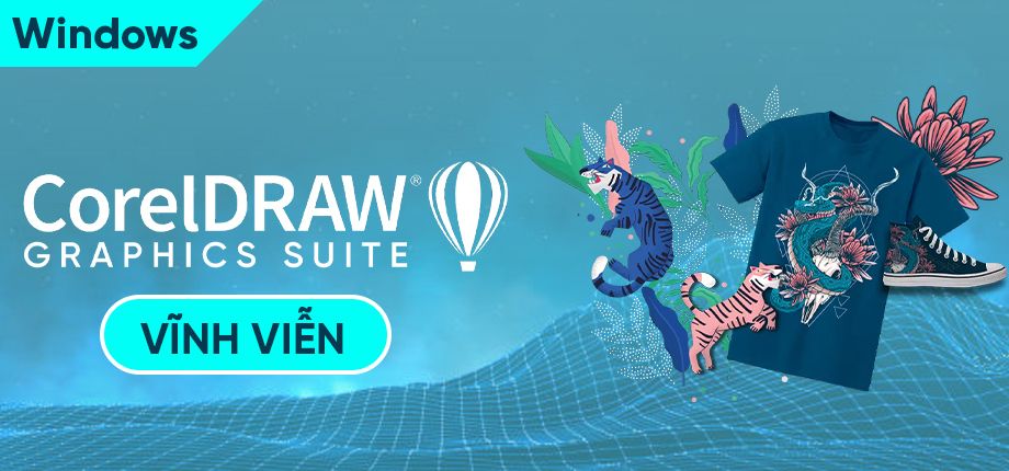 CorelDRAW Graphics Suite Windows - Tài khoản vĩnh viễn